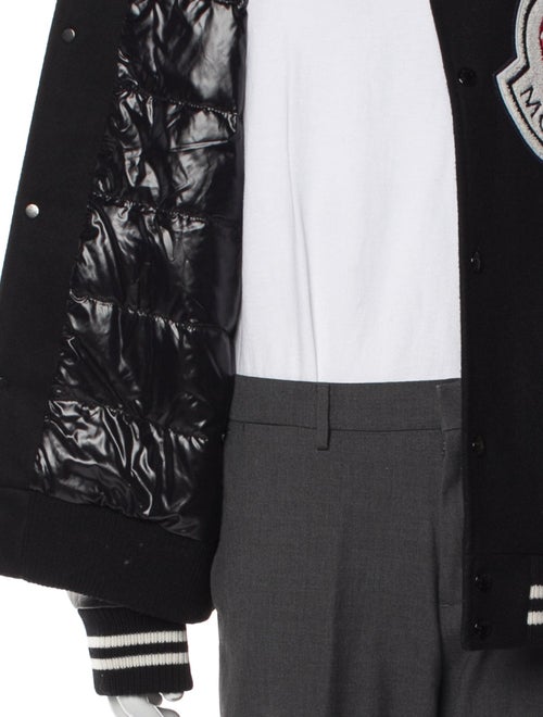 Moncler Signature Logo Striped Puffer Coat