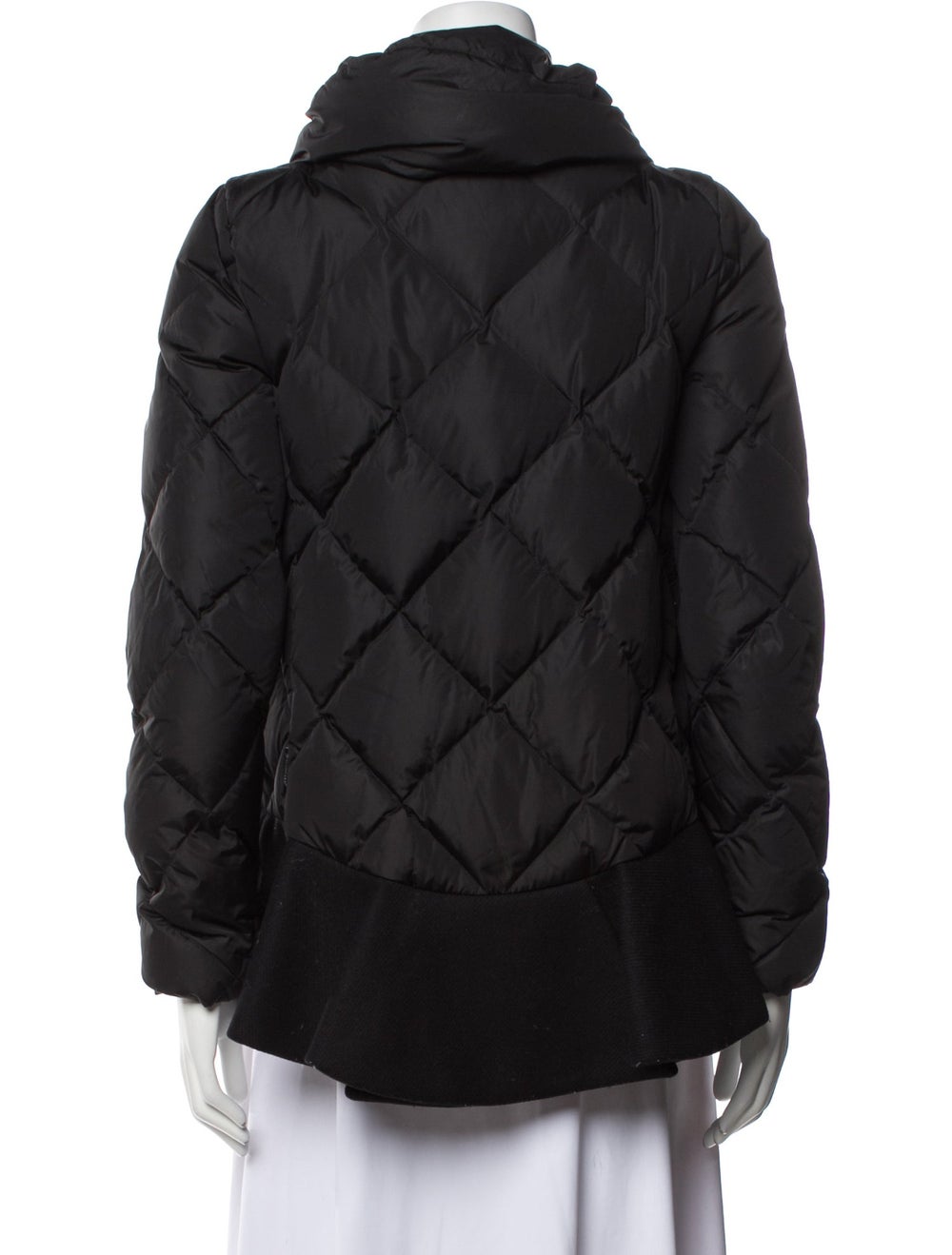 Moncler Down Jacket Black Ruffle Embellishment & … - image 3