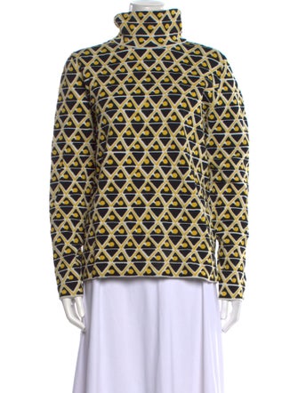 Moncler Printed Mock Neck Sweatshirt