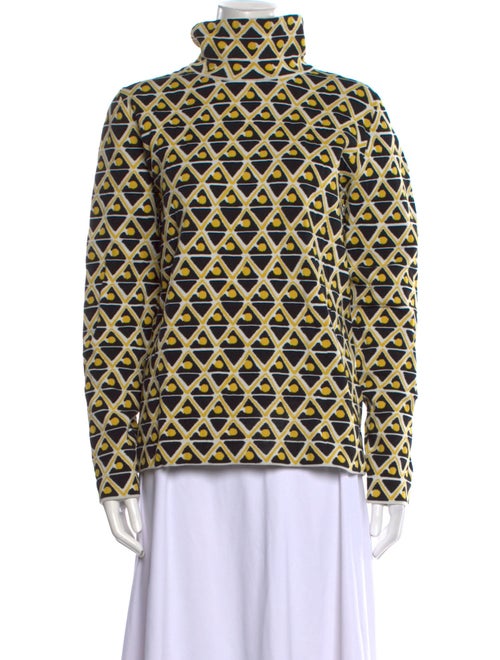 Moncler Printed Mock Neck Sweatshirt