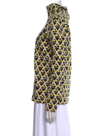 Moncler Printed Mock Neck Sweatshirt