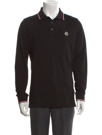 Moncler Collar Long Sleeve Polo Shirt