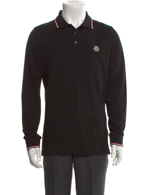 Moncler Collar Long Sleeve Polo Shirt