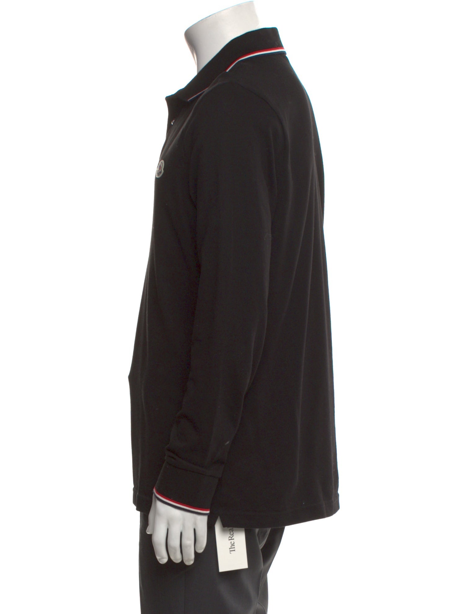 Moncler Collar Long Sleeve Polo Shirt