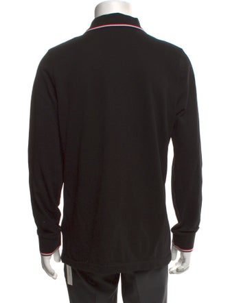 Moncler Collar Long Sleeve Polo Shirt