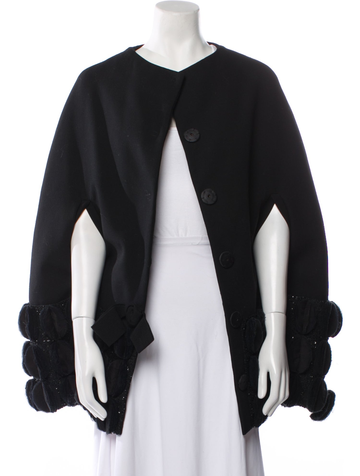 Moncler Gamme Rouge Virgin Wool Cape