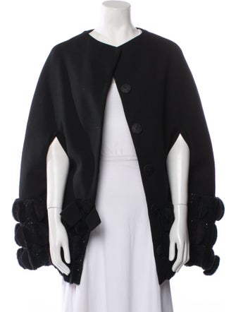 Moncler Gamme Rouge Virgin Wool Cape