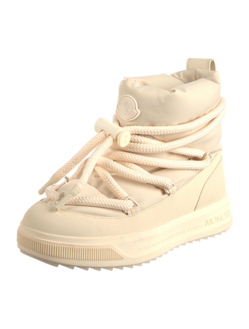 Moncler Leather Lace-Up Boots