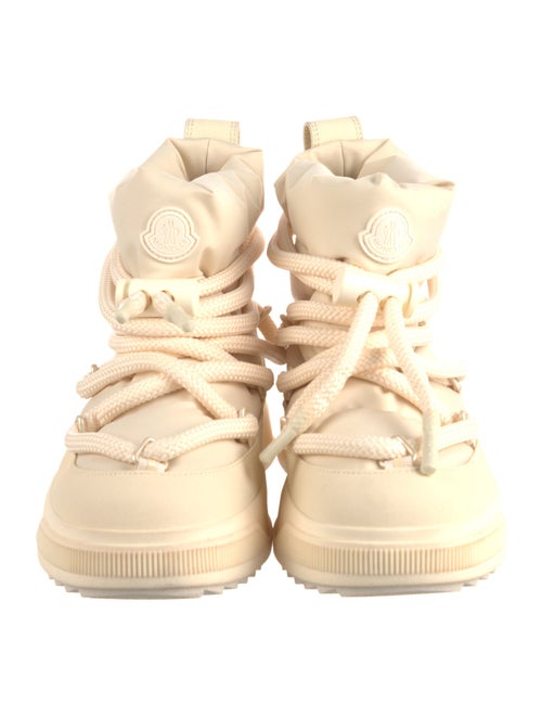 Moncler Leather Lace-Up Boots