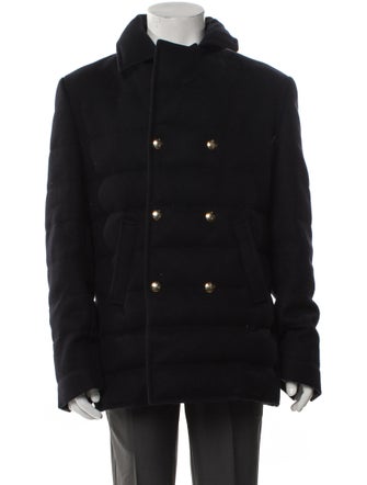 Moncler Gamme Bleu Cashmere Puffer Coat
