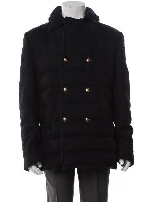 Moncler Gamme Bleu Cashmere Puffer Coat