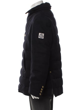 Moncler Gamme Bleu Cashmere Puffer Coat