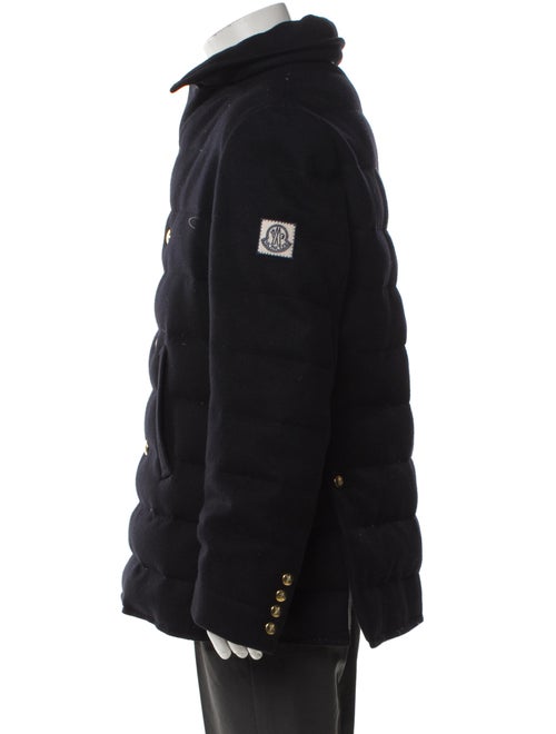Moncler Gamme Bleu Cashmere Puffer Coat
