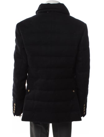 Moncler Gamme Bleu Cashmere Puffer Coat