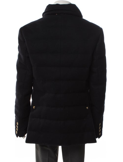 Moncler Gamme Bleu Cashmere Puffer Coat
