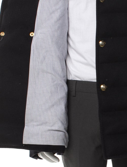 Moncler Gamme Bleu Cashmere Puffer Coat