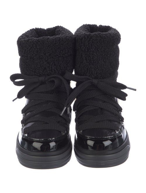 Moncler Nylon Lace-Up Boots