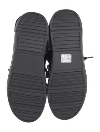 Moncler Nylon Lace-Up Boots