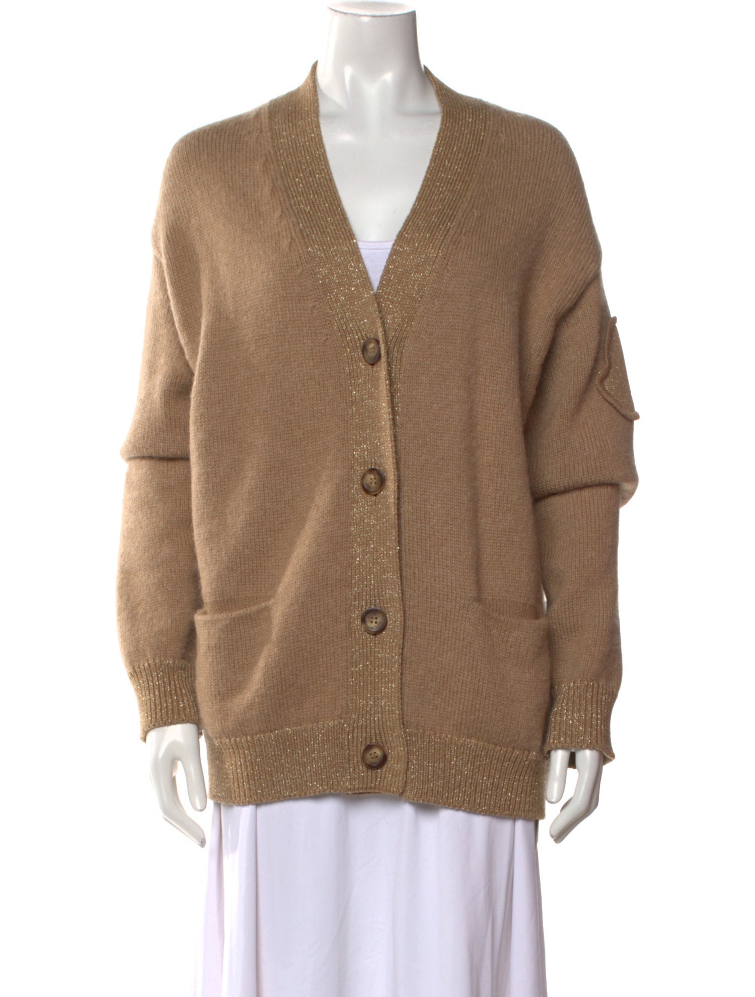 Moncler Wool V-Neck Sweater