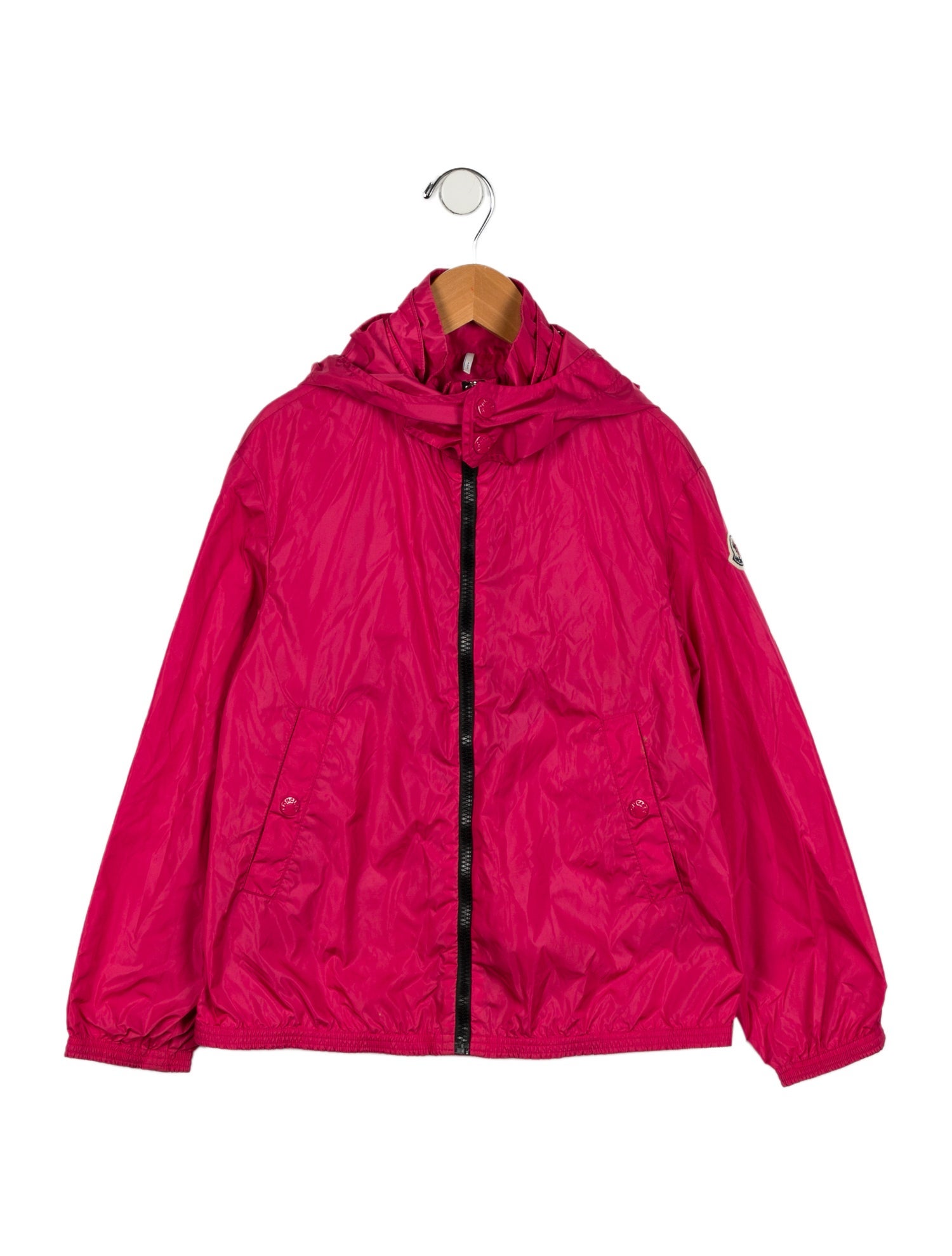 Moncler Girls' Solid Windbreaker Jacket