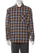 Moncler Plaid Print Long Sleeve Shirt