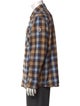 Moncler Plaid Print Long Sleeve Shirt