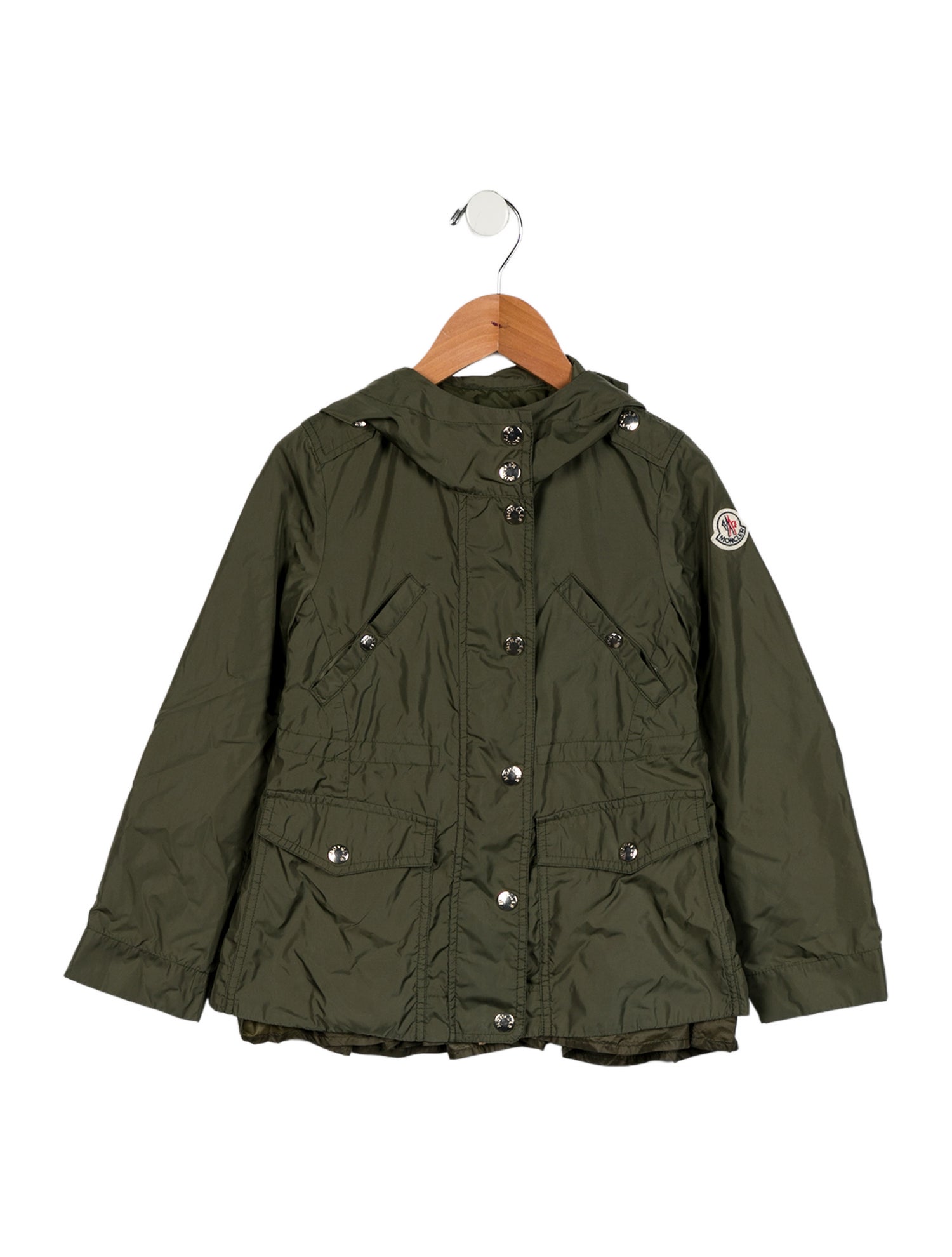 Moncler kid boys; green jacket
