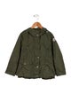 Moncler kid boys; green jacket
