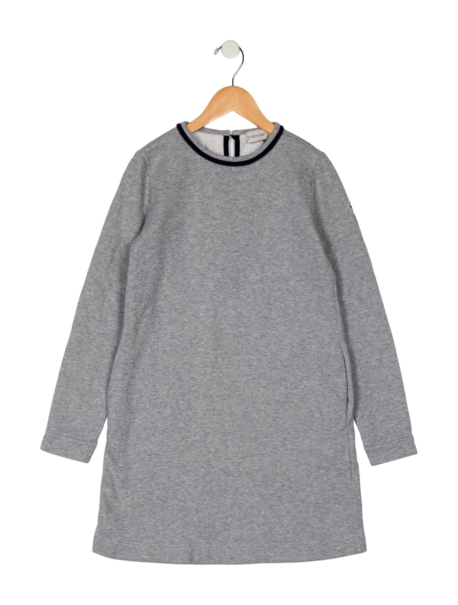 Moncler Abito Long Sleeve Sweatshirt Dress