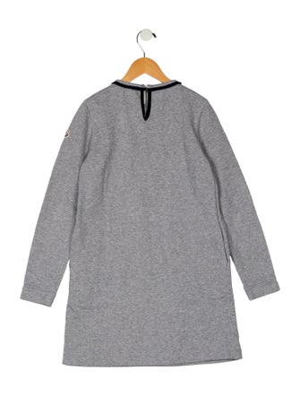 Moncler Abito Long Sleeve Sweatshirt Dress