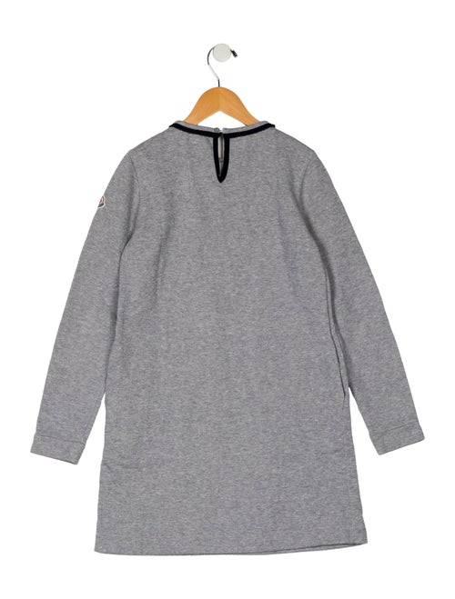 Moncler Abito Long Sleeve Sweatshirt Dress