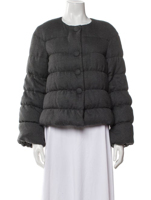 Moncler Wool Faux Fur Jacket