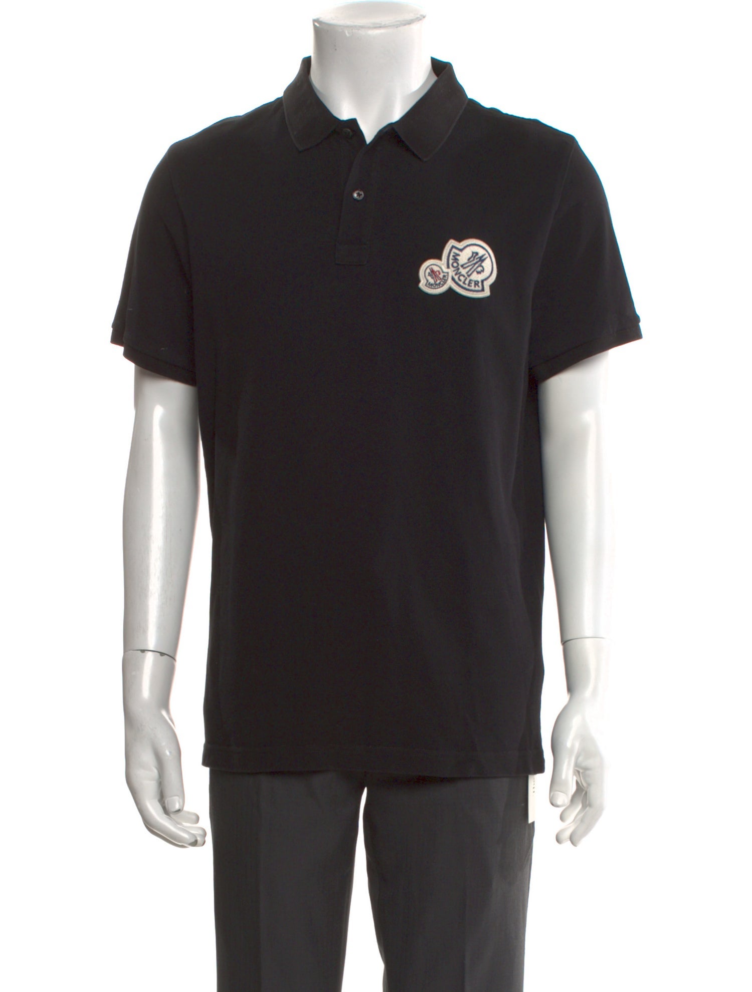 Moncler Graphic Print Collar Polo Shirt