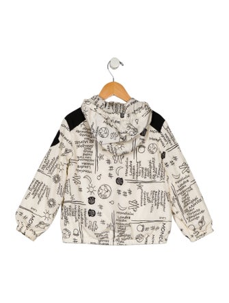Moncler Girls' Pattern Print Nylon Jacket
