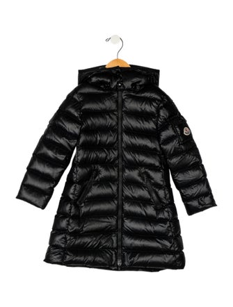 Moncler Toddler Girls' Long Black Coat