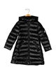 Moncler Toddler Girls' Long Black Coat