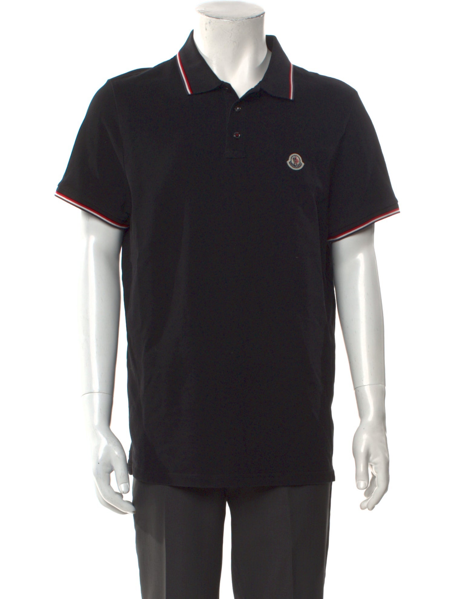 Moncler Collar Short Sleeve Polo Shirt