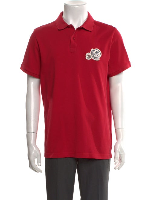 Moncler Graphic Print Collar Polo Shirt
