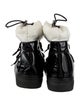 Moncler Patent Leather Lace-Up Boots