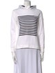 Moncler Striped Crew Neck Sweatshirt