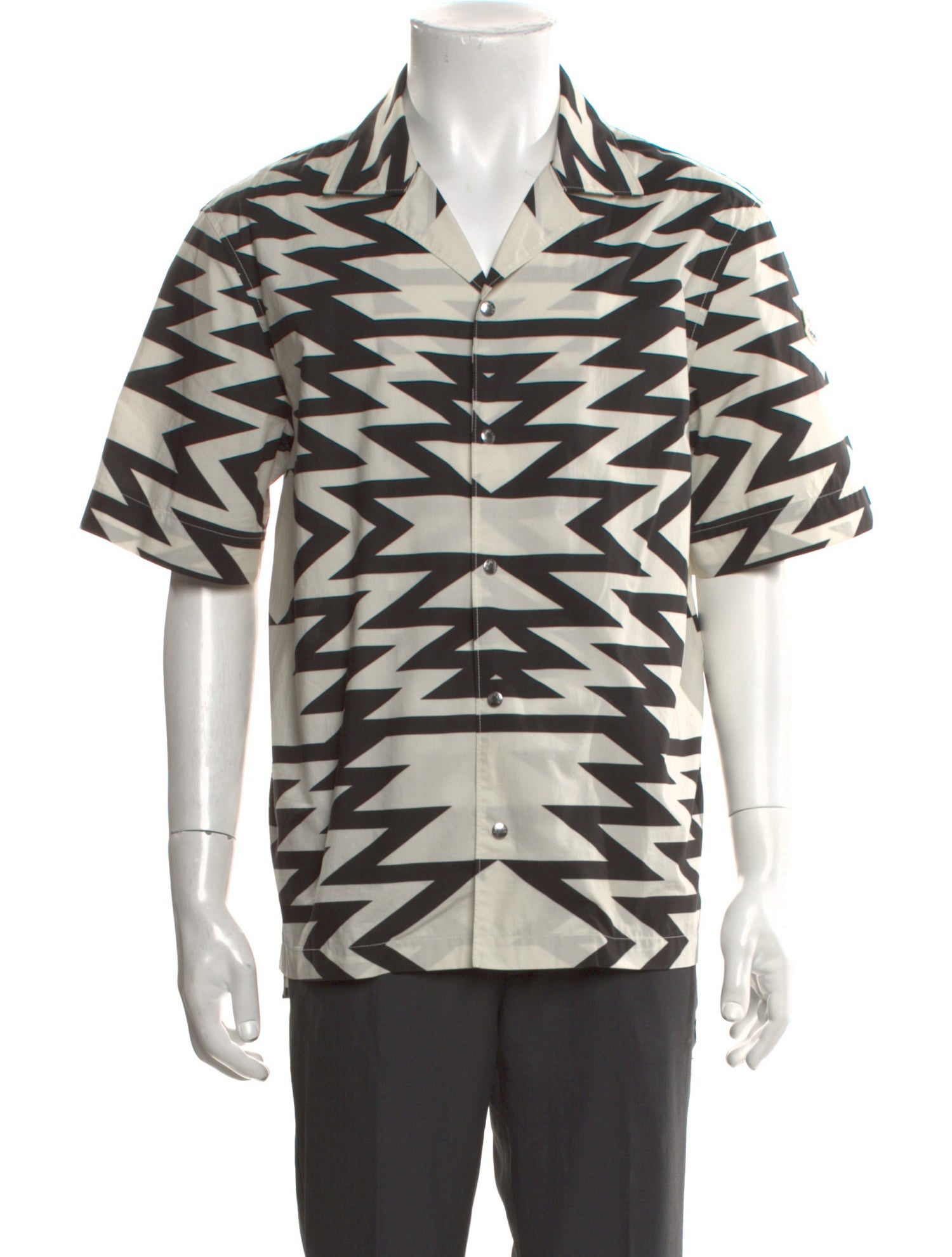 Moncler Printed Short Sleeve Shirt