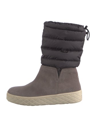 Moncler Suede Colorblock Pattern Boots