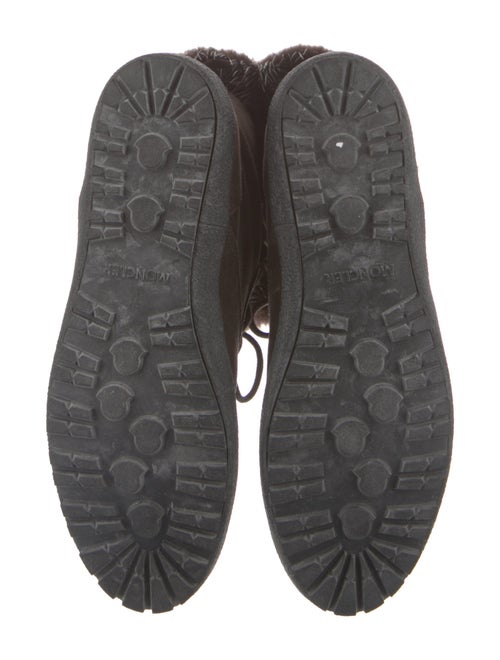 Moncler Suede Fur Trim Snow Boots