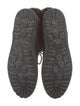 Moncler Suede Fur Trim Snow Boots