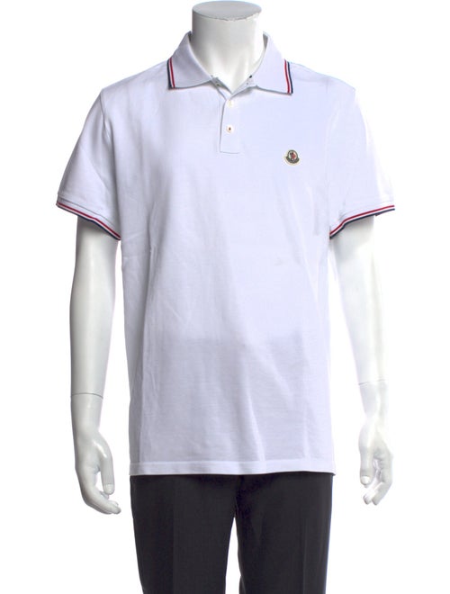 Moncler Colorblock Pattern Crew Neck Polo Shirt