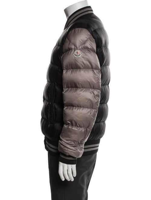 Moncler Goose Down Colorblock Pattern Puffer Coat