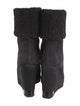 Moncler Suede Faux Fur Trim Boots