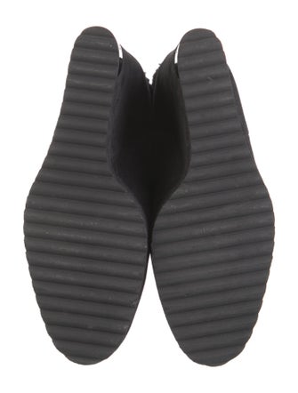 Moncler Suede Faux Fur Trim Boots