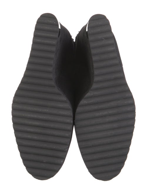 Moncler Suede Faux Fur Trim Boots