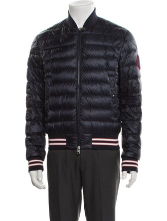 Moncler Striped Puffer Coat
